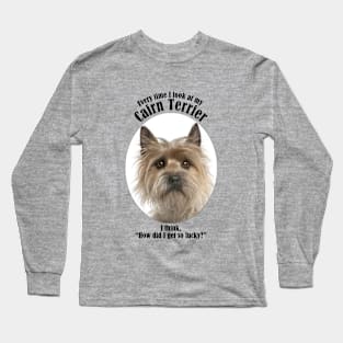 Lucky Cairn Terrier Long Sleeve T-Shirt